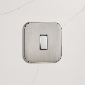 1G Rocker Light Switch (20A) in Silver