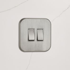 2G Rocker Light Switch (20A) in Silver