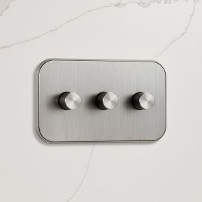 3G Dimmer Light Switch (150W) in Silver
