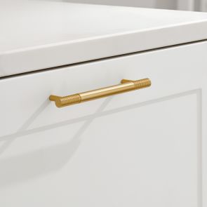 Fluted Pull Handles in Gold
