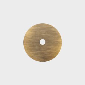 Brass Backplate - Antique Gold - Round