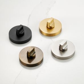 Solid Brass Lockable Thumbturn Set