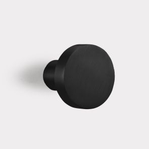 Brass Coat Hook in Black