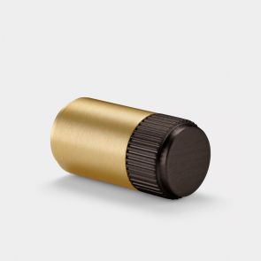 Brass Linear Cylinder Pulls in Gold and Bronze