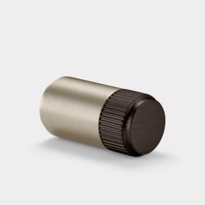 Brass Linear Cylinder Pulls in Silver and Bronze