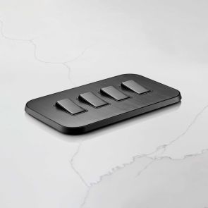 Two Way Rocker Switch (20A) Gold, Black & Silver