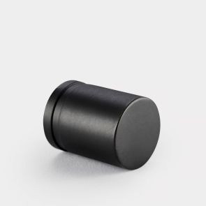 Brass Cylinder Pulls in Gunmetal Grey
