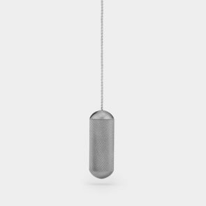 Brass Knurled Pull Cord Light Switch in Silver
