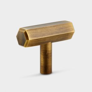 Brass T Bars in Antique Gold