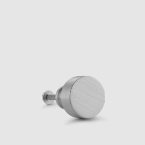 Round Door Knobs in Silver - Small