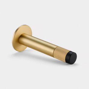 Brass Linear Wall Mounted Door Stops in Gold