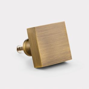 Antique Gold Brass Square Door Knobs