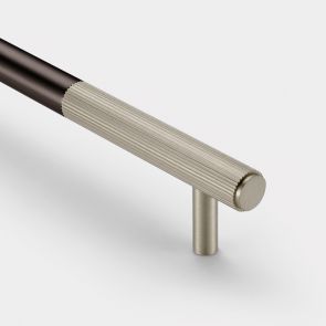 Brass Linear Cabinet Handle in Bronze and Silver - 160mm