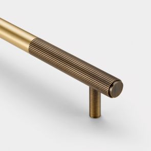 Brass Linear Cabinet Handle in Gold and Antique Gold - 320mm
