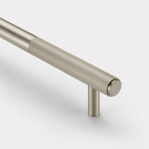Brass Linear Cabinet Handle in Silver - 160mm