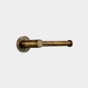 Brass Wall Mounted Toilet Roll Holder in Antique Gold