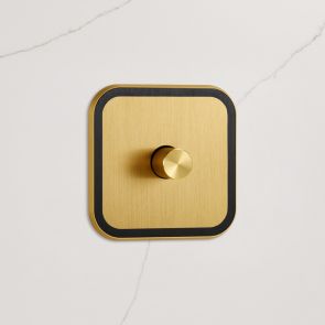 1G Dimmer Light Switch (150W) in Gold & Black