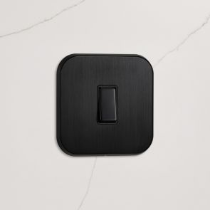 1G Rocker Light Switch (20A) in Black