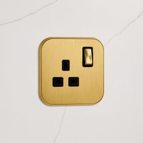 1G UK Plug Socket (13A) in Gold