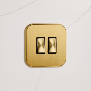 2G Rocker Light Switch (20A) in Gold