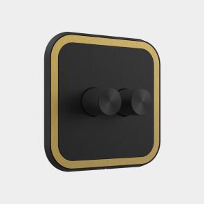 2G Two Way Dimmer Switch (150W) Black / Gold
