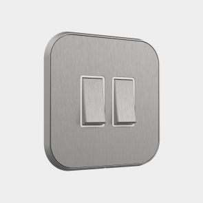 2G Two Way Rocker Switch (20A) Silver