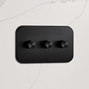 3G Dimmer Light Switch (150W) in Black