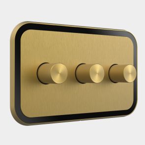 3G Two Way Dimmer Switch (150W) Gold / Black Gloss