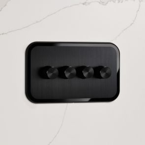 4G Dimmer Light Switch (150W) in Black & Black Gloss
