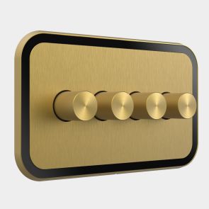 4G Two Way Dimmer Switch (150W) Gold / Black Gloss