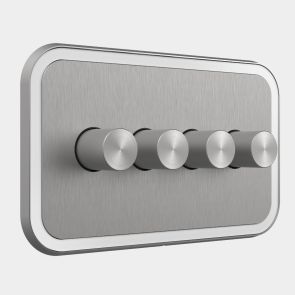 4G Two Way Dimmer Switch (150W) Silver / White Gloss