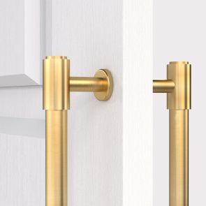 Brass Double Sided Cabinet Handles in Gold