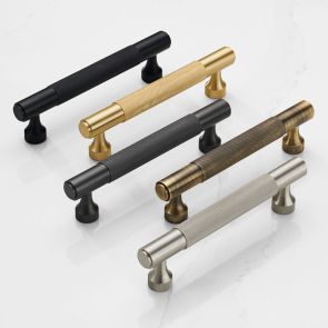 Knurled Brass Cabinet Door Handles