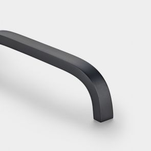 Brass Curved Cabinet Handles in Gunmetal