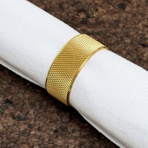 Brass Napkin Ring in Gold