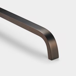 Brass Curved Cabinet Handles in Bronze - 160mm