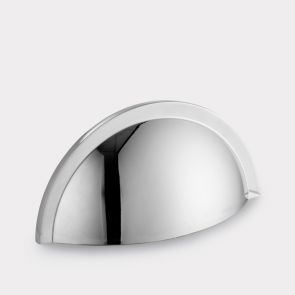 Chrome Brass Cup Handles