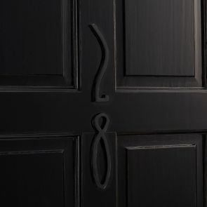 Brass Door Numbers - Matte Black