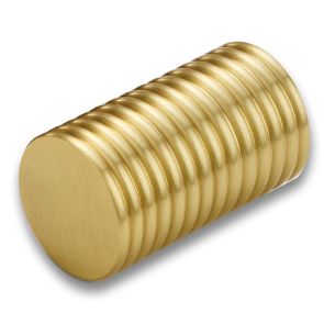 Aluminium Cylinder Pull - Gold - Fluted