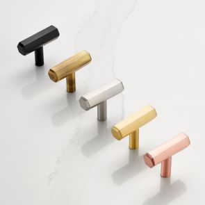 Hexagonal Brass T-Bar Handles