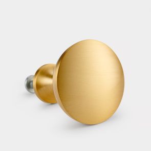 Brass Dome Door Knobs in Gold