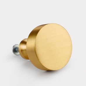 Brass Door Knob - Gold - Round