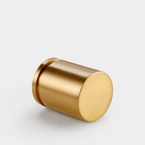Brass Cylinder Pull - Gold