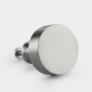 Round Door Knobs - Silver