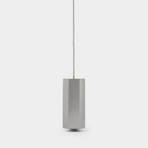 Brass Hexagon Pull Cord Light Switch in Silver 