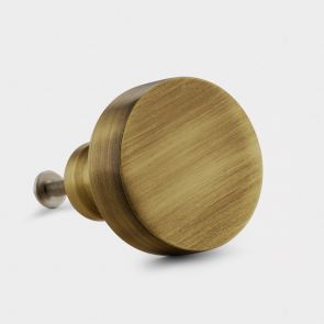 Brass Round Door Knobs in Antique Gold