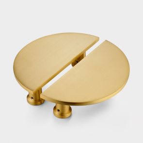 Brass Half Moon Handles - Gold