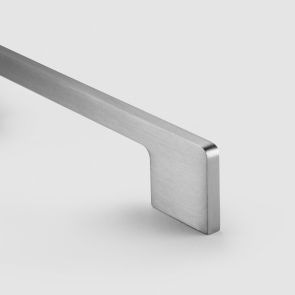 Brass Slimline Cabinet Handles in Silver - 160mm