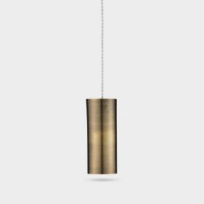 Brass Light Pull - Antique Gold - Cylinder