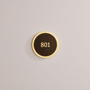 Brass Door Plaques - Number